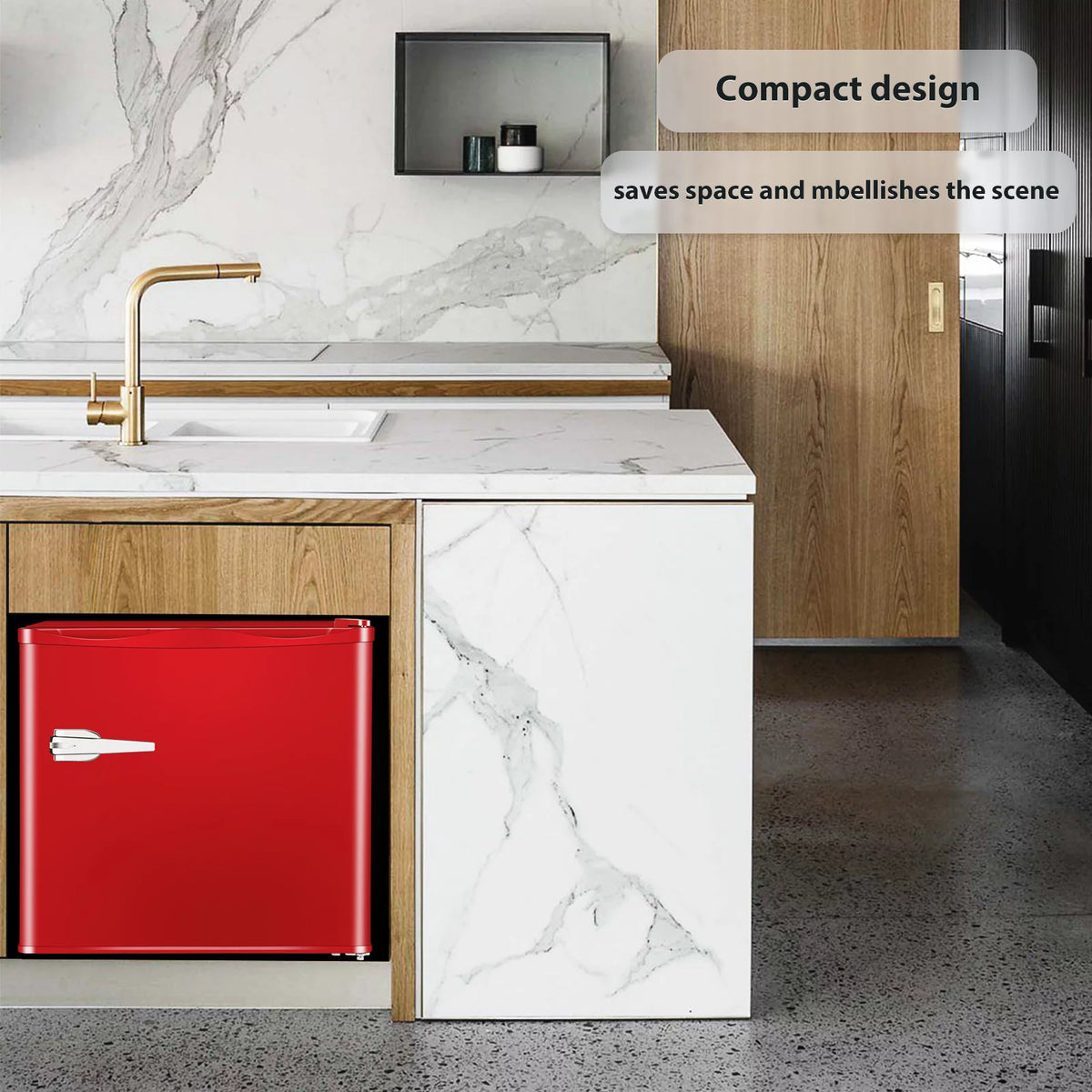 Mini Upright Freezer 1.2Cu.ft Red Y114507
