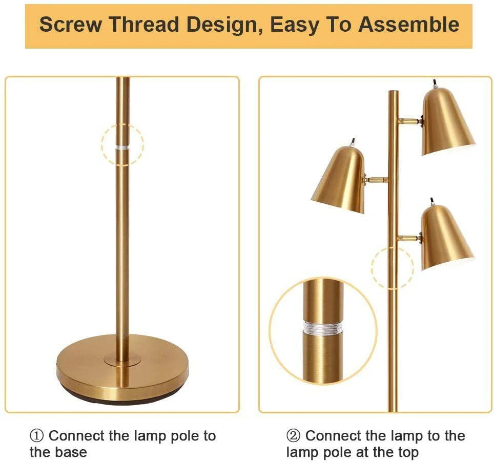 Adjustable Floor Lamp Gold E2913