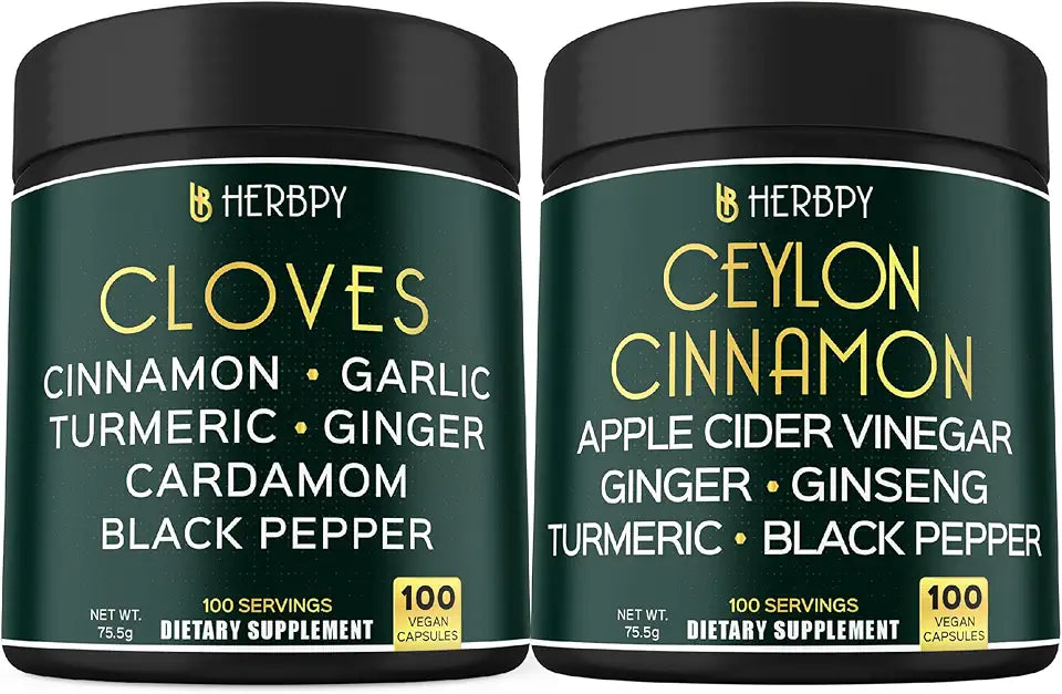 7in1 Cloves Supplement & 6in1 Ceylon Cinnamon Supplements Y900