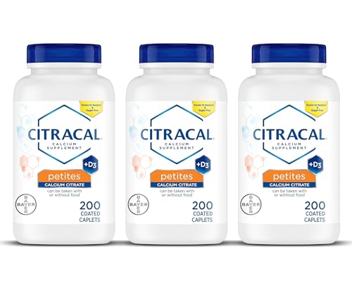 200 Caplets Calcium Citrate with Vitamin D3 (Pack of 3) H141514