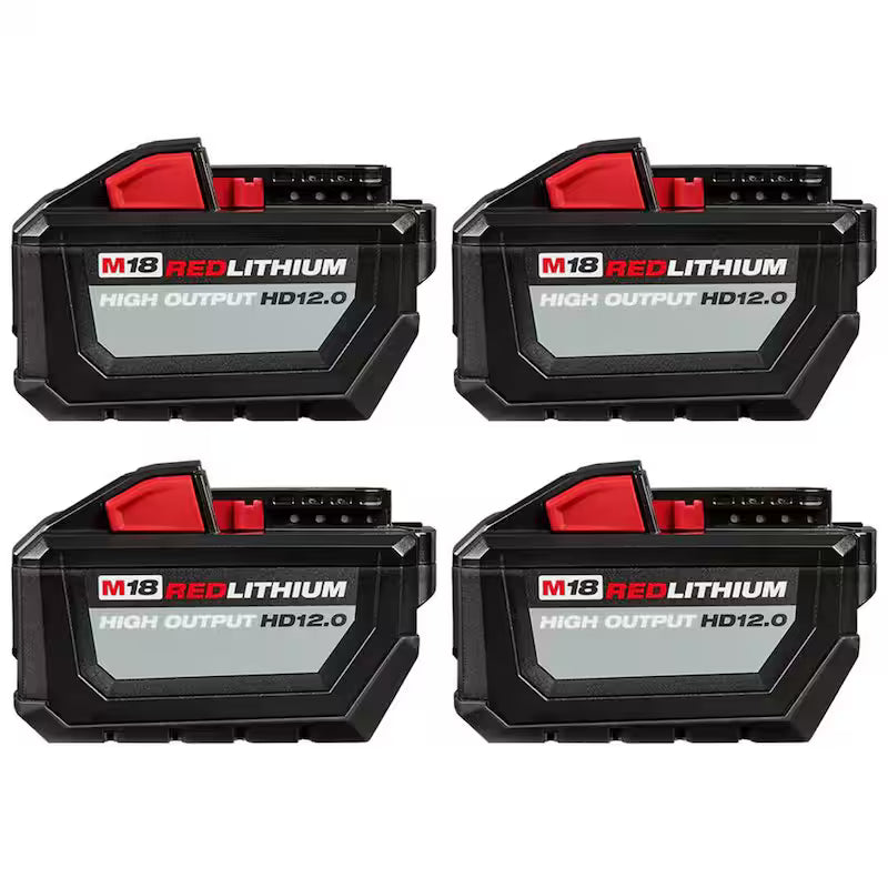 18-Volt Lithium-Ion 12.0Ah Battery Pack 4-Pack V358