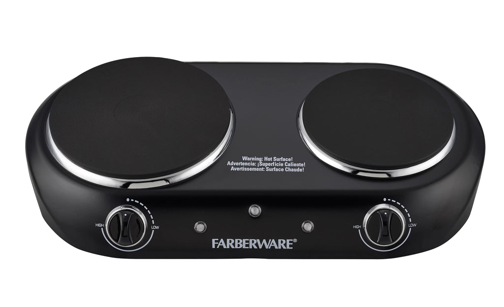 Black Double Burner Electric Cooktop S95661