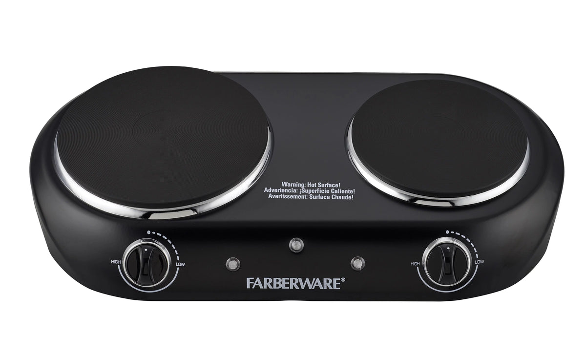 Black Double Burner Electric Cooktop S95661