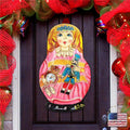 Nutcracker Nesting Doll Door Decor Z74122