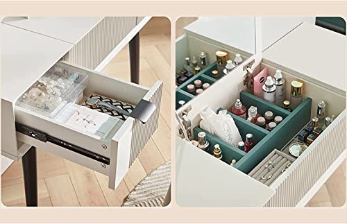 Vanity Desk with Drawers & Flip Top Mirror H559076