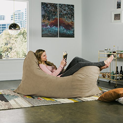 Chocolate Bean Bag Floor Pillow and Lounger C341767