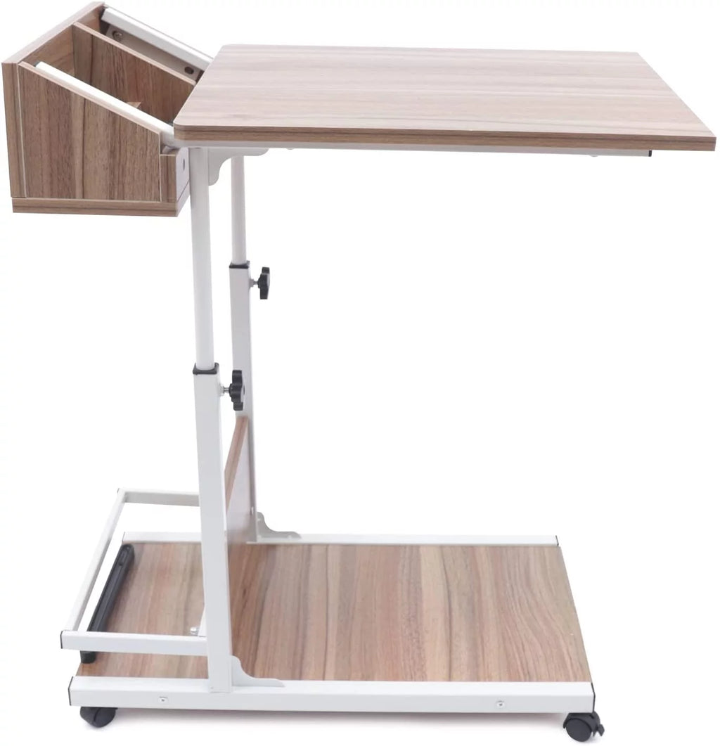 Adjustable Side End Table with Wheels Z5041