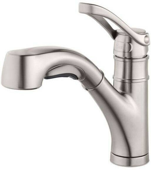 Single-Handle Pull-Out Sprayer Kitchen Faucet in Stainless Steel R872484