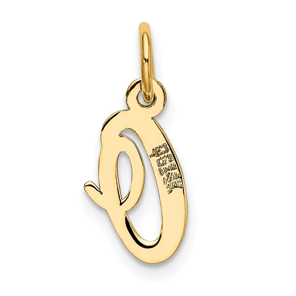 14K Yellow Gold Initial Pendant Charm W20910