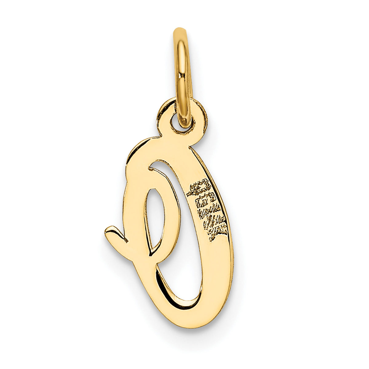 14K Yellow Gold Initial Pendant Charm W20910