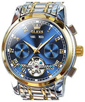 Self Winding Automatic Mechanical Tourbillon Stainless Steel Waterproof Luminous Dress Wrist Watches W567079