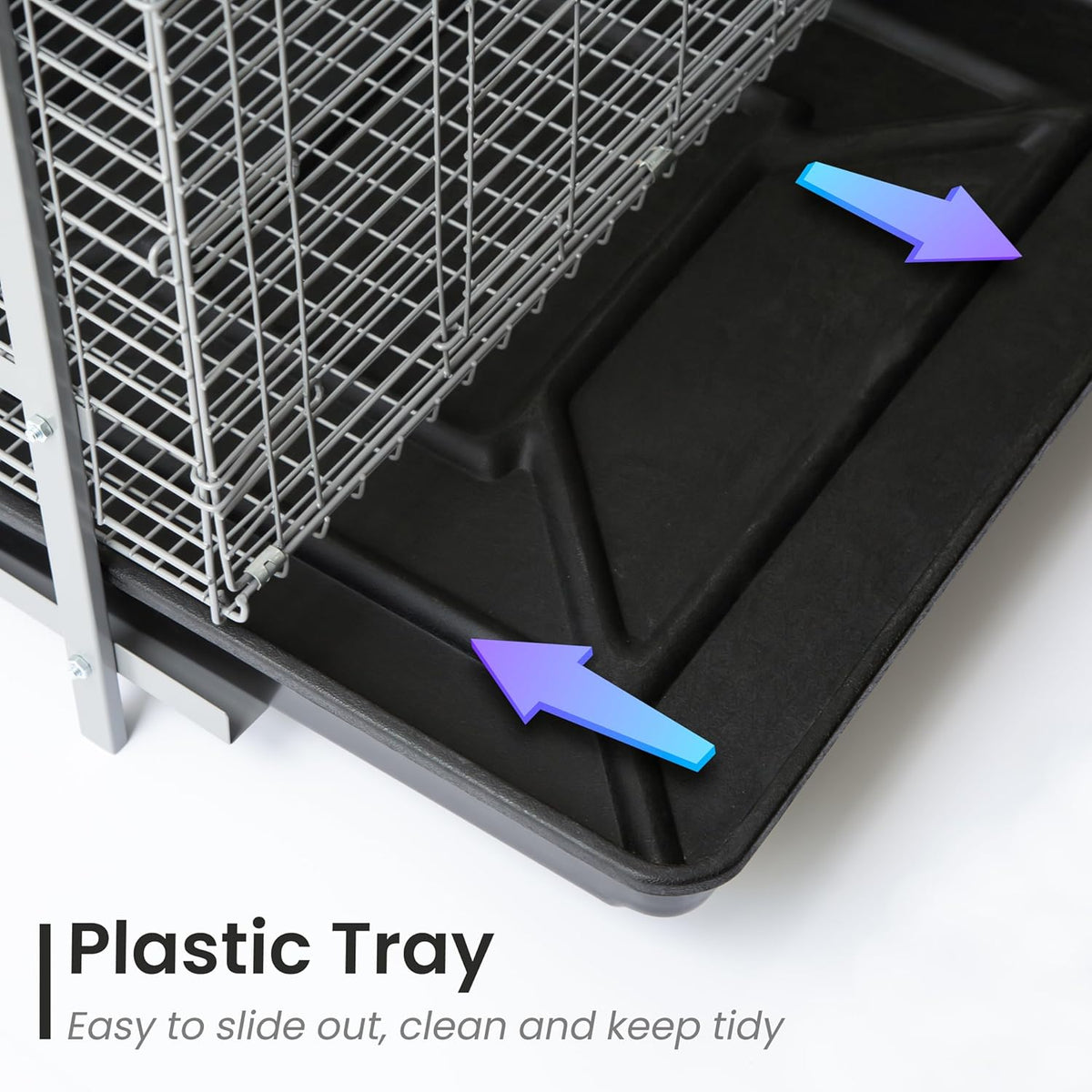 24-inch Rabbit Cage with Tray W313