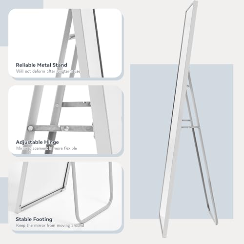 Arched Full Length Tempered Mirror with Aluminum Alloy Frame U78614