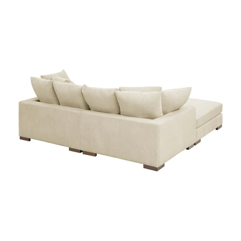 Corduroy Upholstered Sectional C989