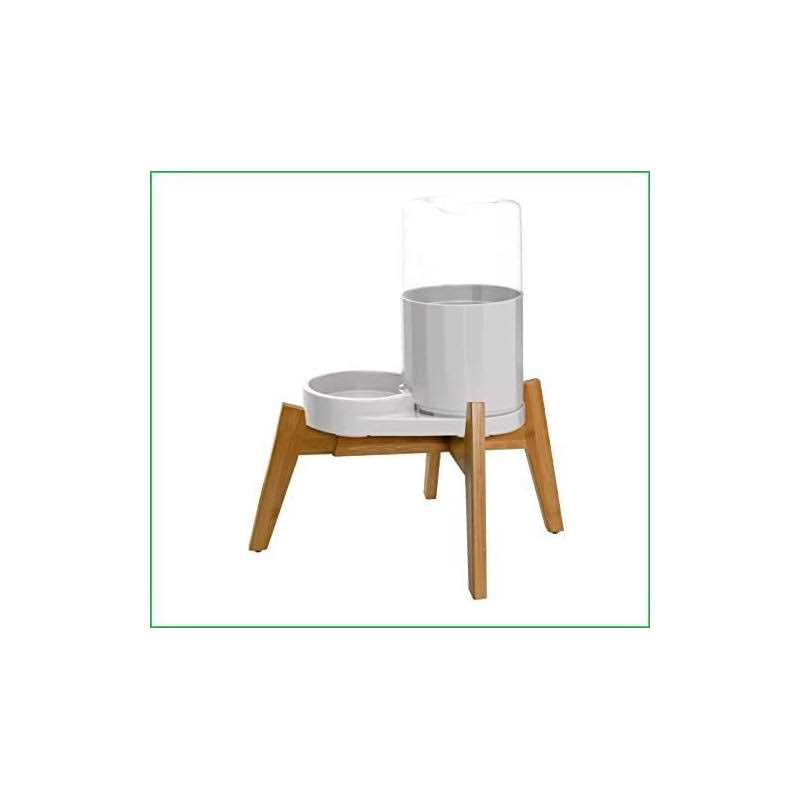 Dog Water and Food Dispensers Stand U6556
