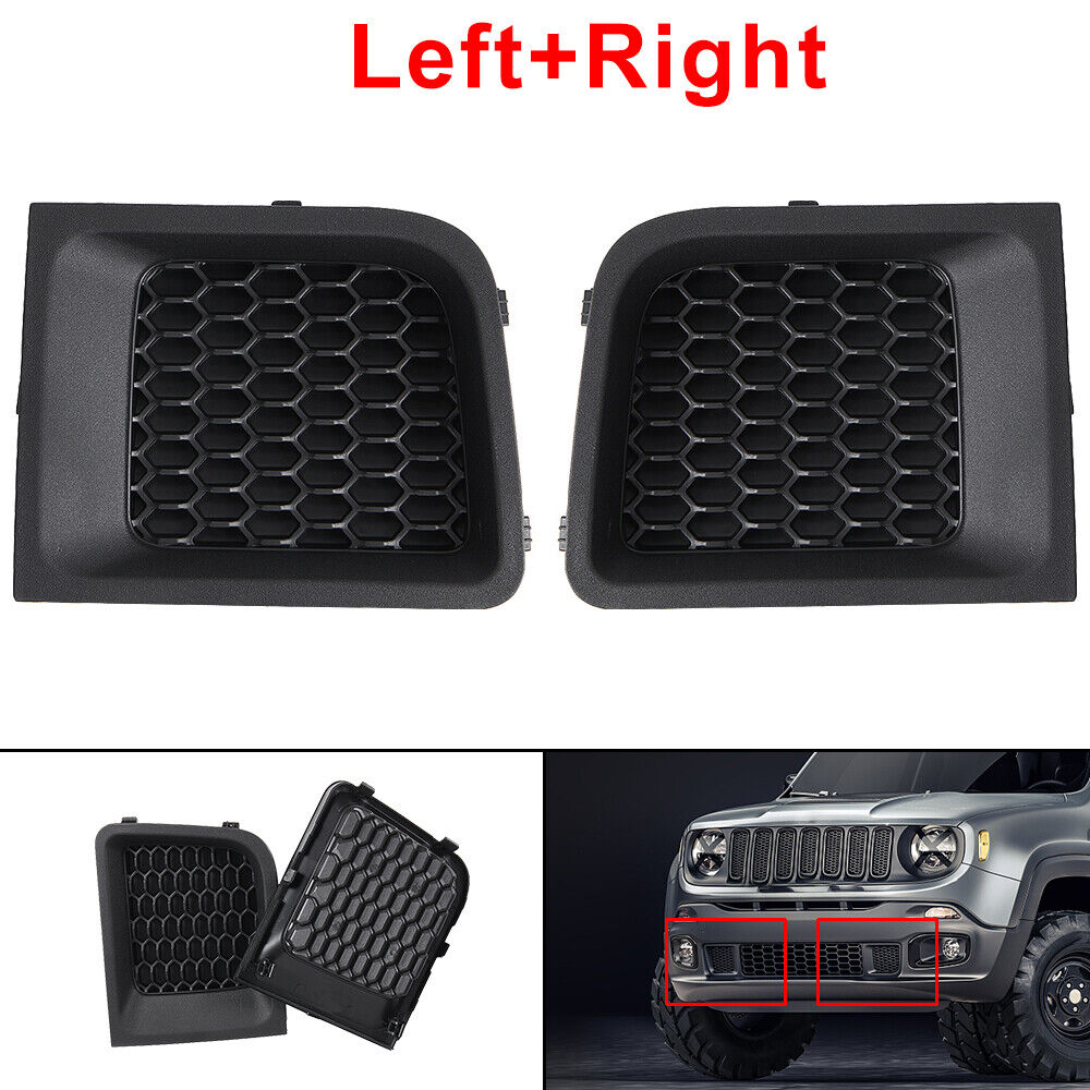 Front Lower Bumper Grille Bezel L+R For 2015-2017 Jeep Renegade Y27871