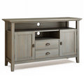 54" Gray Wood TV Media Stand E5001