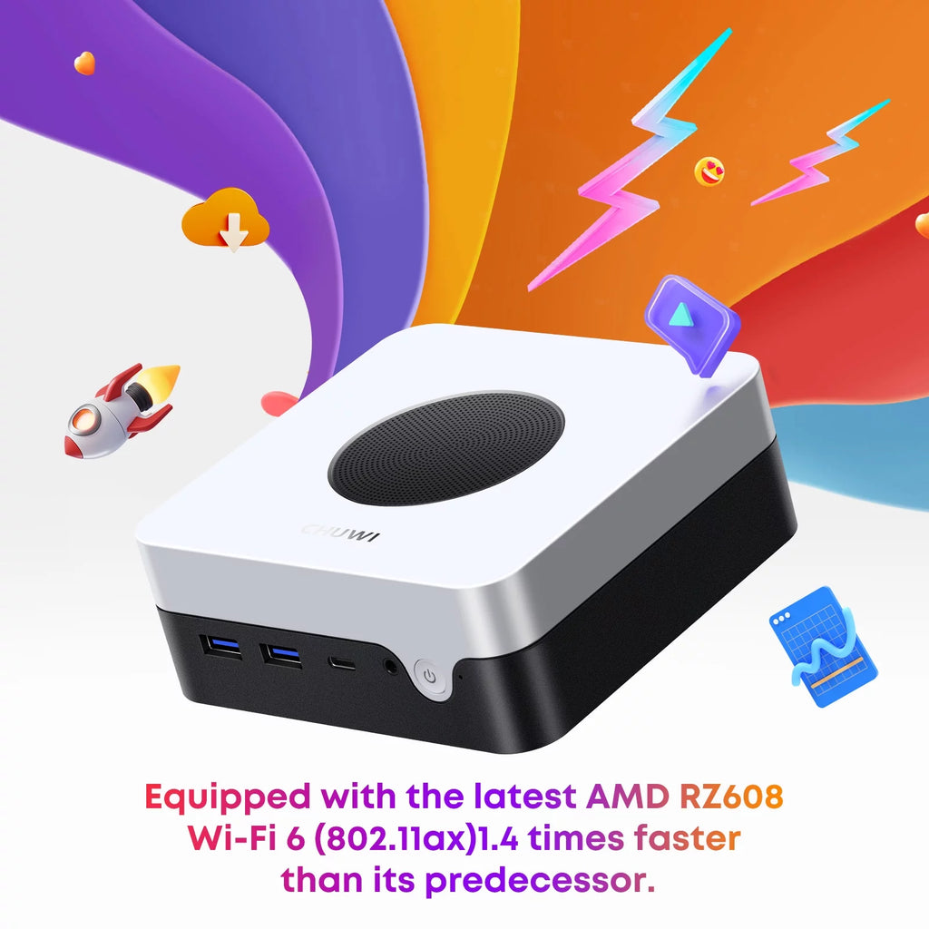 Mini PC 512GB SSD 12GB RAM Intel N100 Windows 11 G859