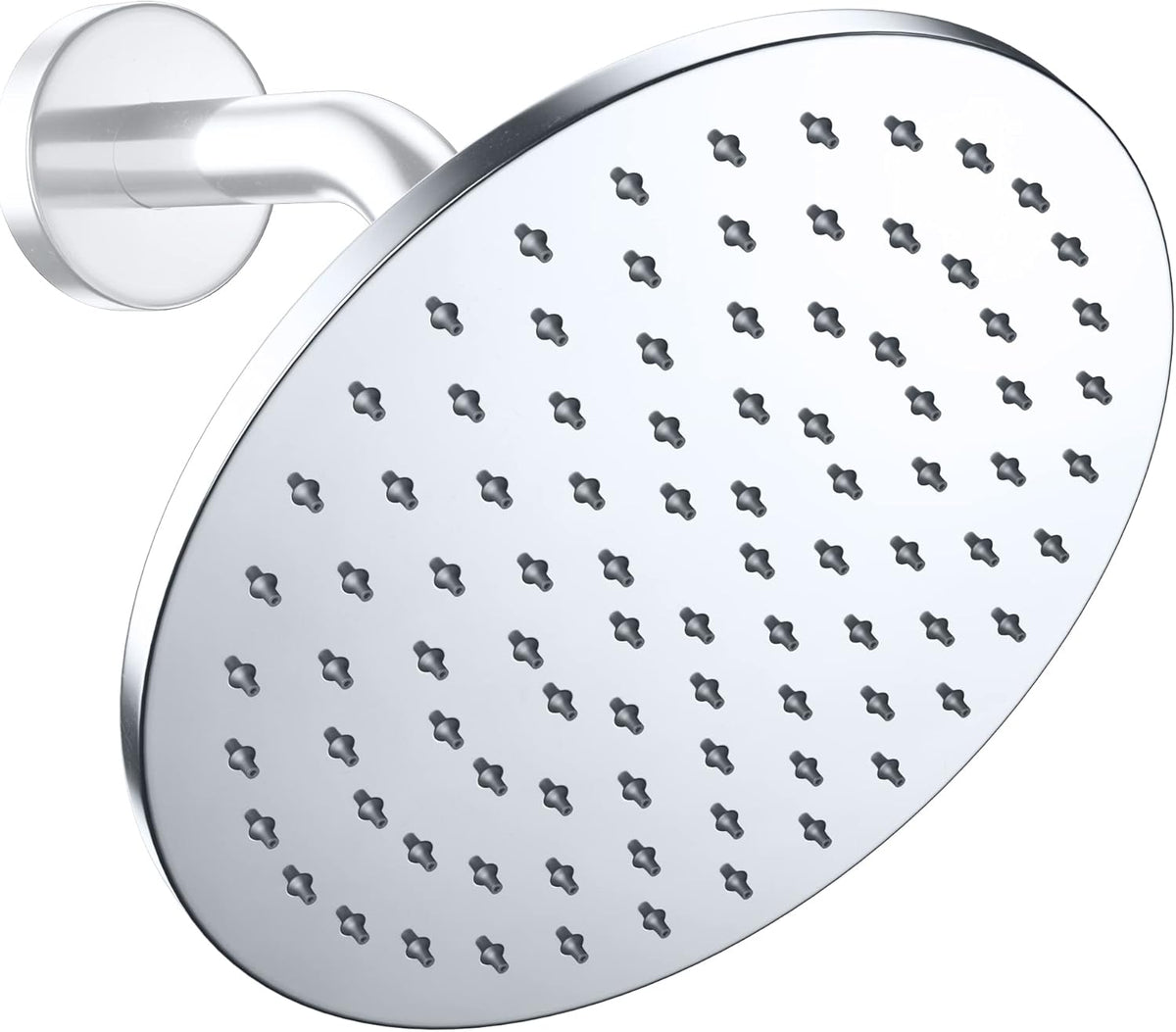 Matte Black 8 Inch Rain Shower Head, 2.5 GPM, Pack of 2 Y122