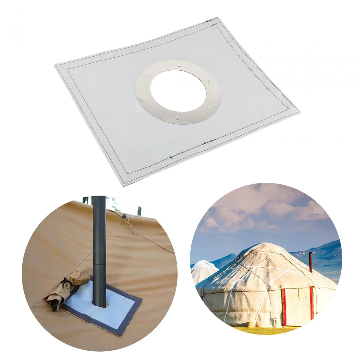 Fireproof Waterproof Hot Tent Jack for Chimney 11.5cm C8690