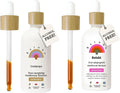 Alcohol Free Mushroom Stress Relief Bundle, Cordyceps Mushroom Extract + Reishi Mushroom Tincture, Dual Extract Daily Mushroom Tinctures for Immune Support, Vegan Liquid Mushroom Supplements X94427