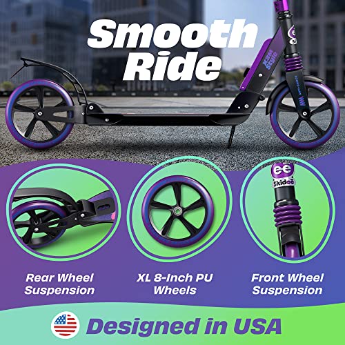 Adjustable Folding Adult Scooter with Large Wheels P911108