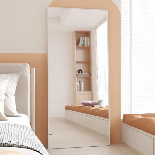 Arched Full Length Tempered Mirror with Aluminum Alloy Frame U78614