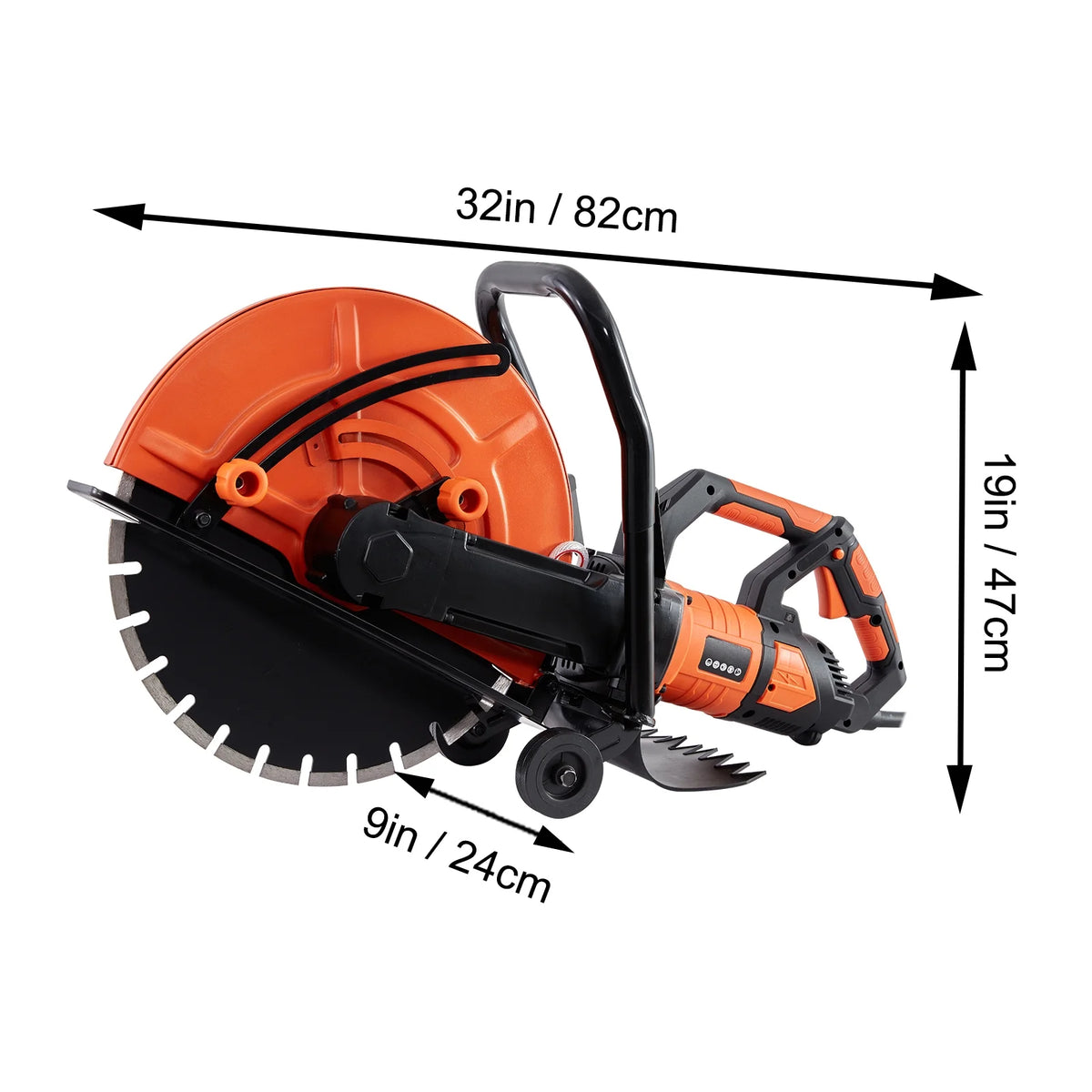 16'' Electric Concrete Saw Wet/Dry Cutter with Water Pump and Blade Z54511