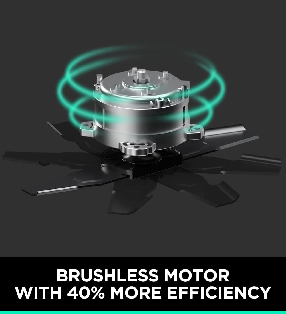 Cordless 13 Inch Lawn Mower with Brushless Motor, 4.0Ah Battery & Charger D1580