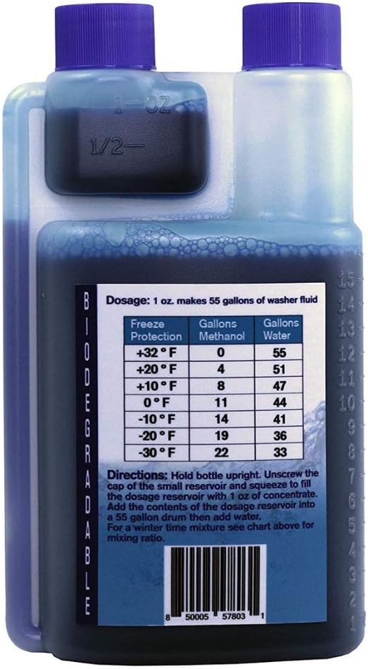 Windshield Washer Fluid Concentrate, 1 oz. Makes 55 Gallons Z1859