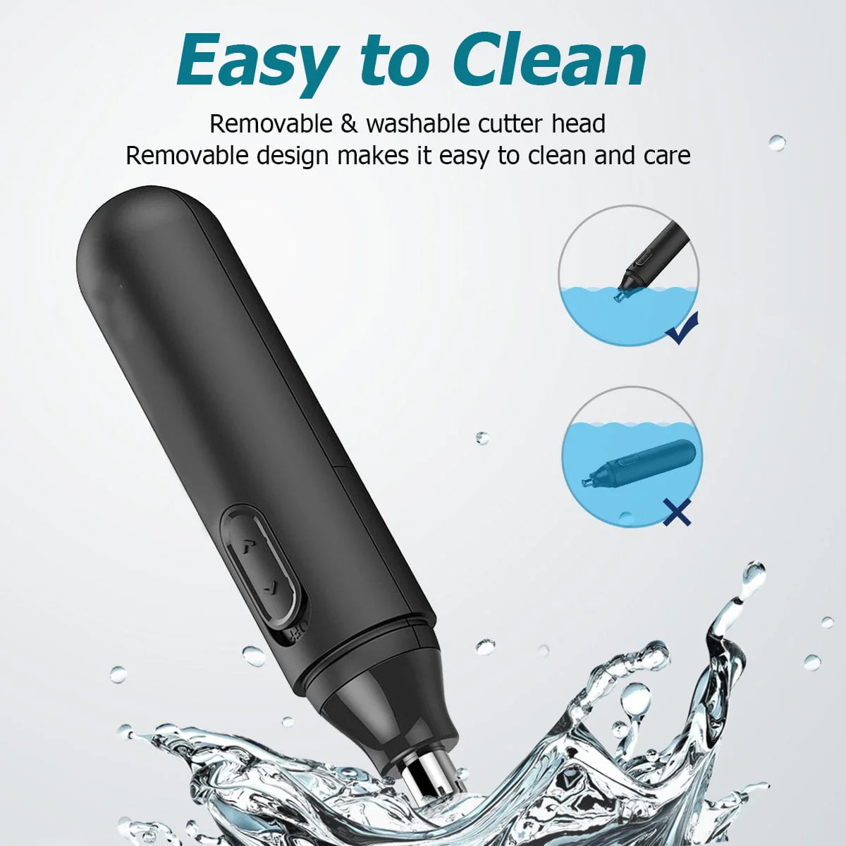 Nose Ear Eyebrow Hair Trimmer with Removable Cutter Head Z3432
