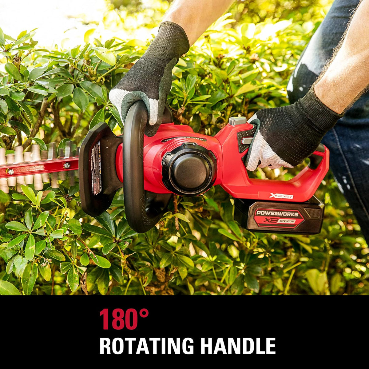 40V 24 Inch Cordless Hedge Trimmer with 2Ah Battery and Charger M445567
