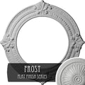 13 1/8x22OD x 8x22ID x 5/8x22P Hand-Painted Frost Ceiling Medallion R53011