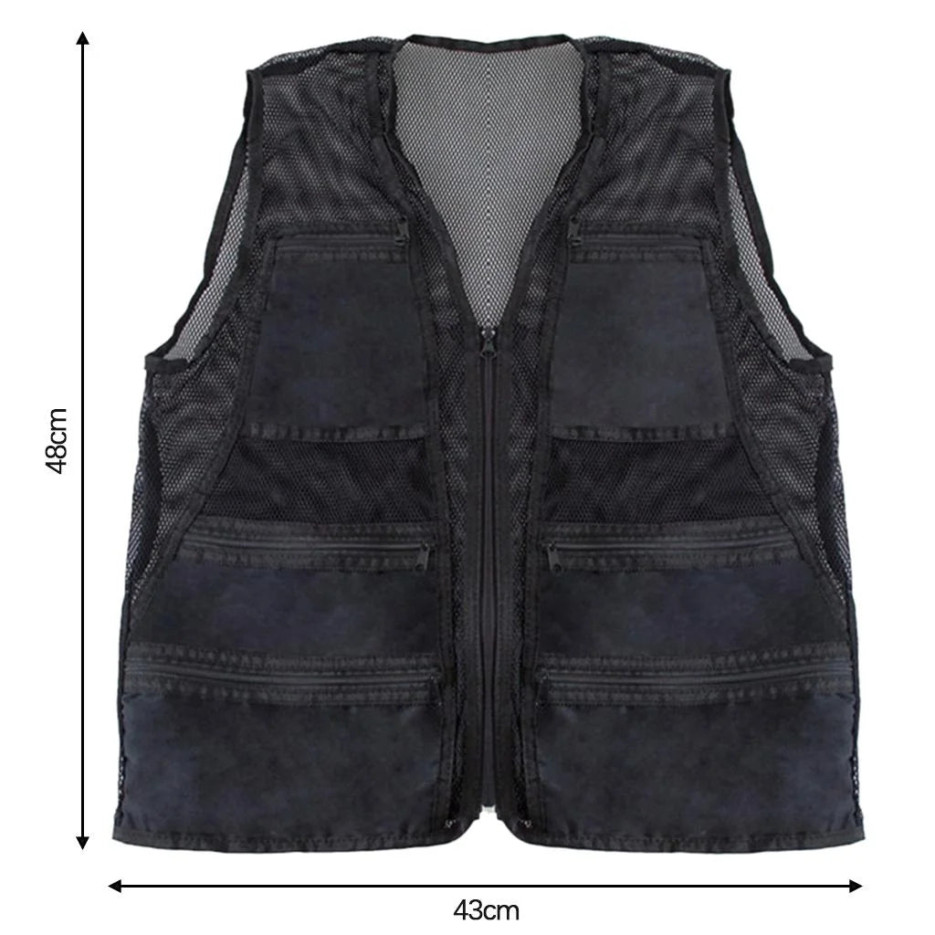Mesh Breathable Fishing Photography Travel Waistcoat Jacket Z237605