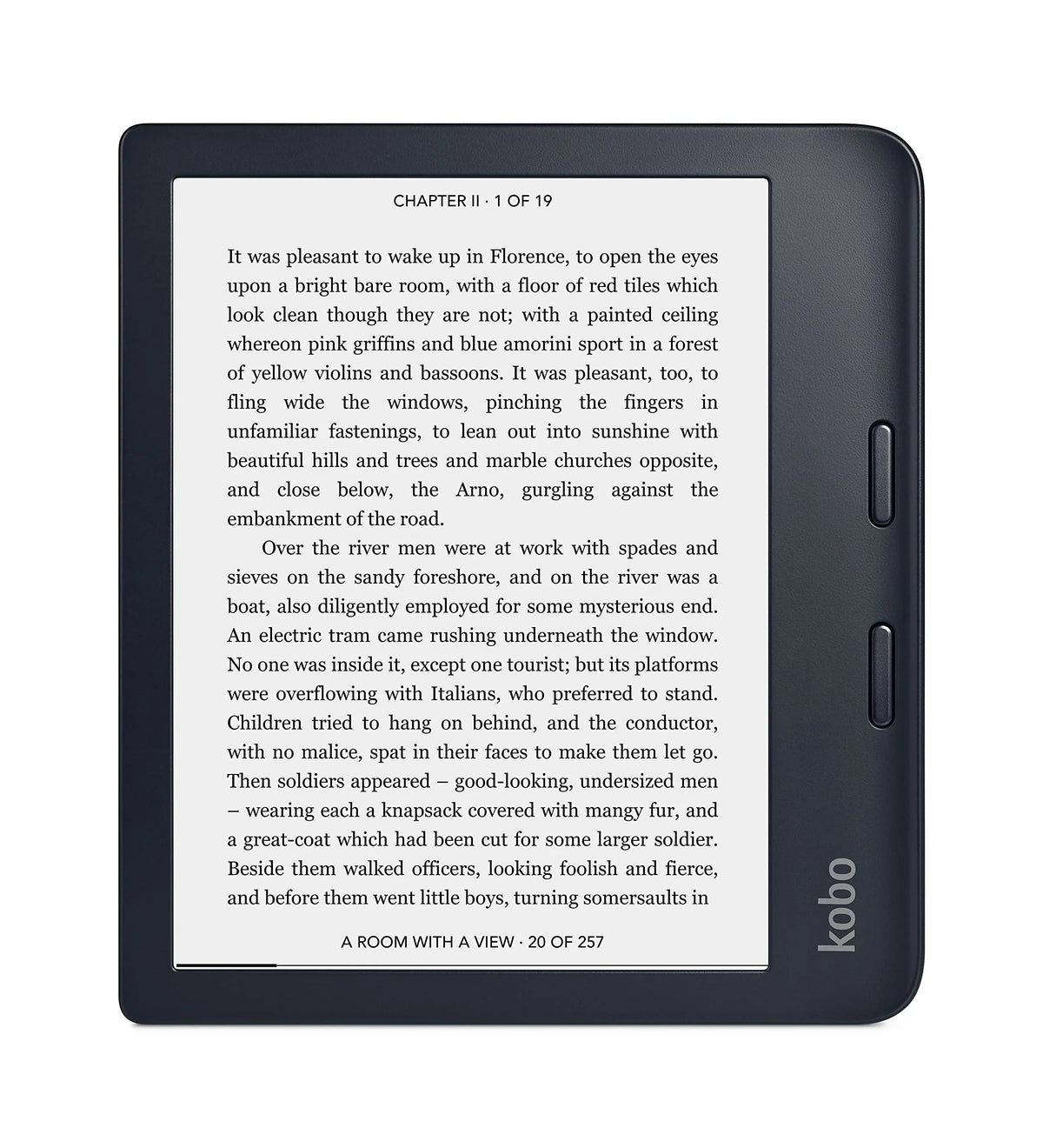 32GB Black Waterproof eReader with 7" Glare Free Touchscreen Z337698