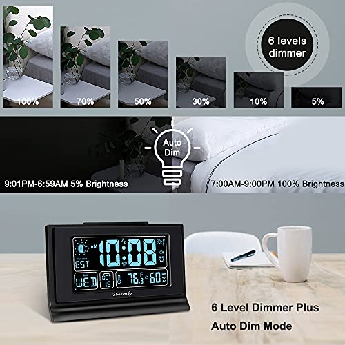 Auto Set Digital Alarm Clock with 5 Inch Large Display H4756