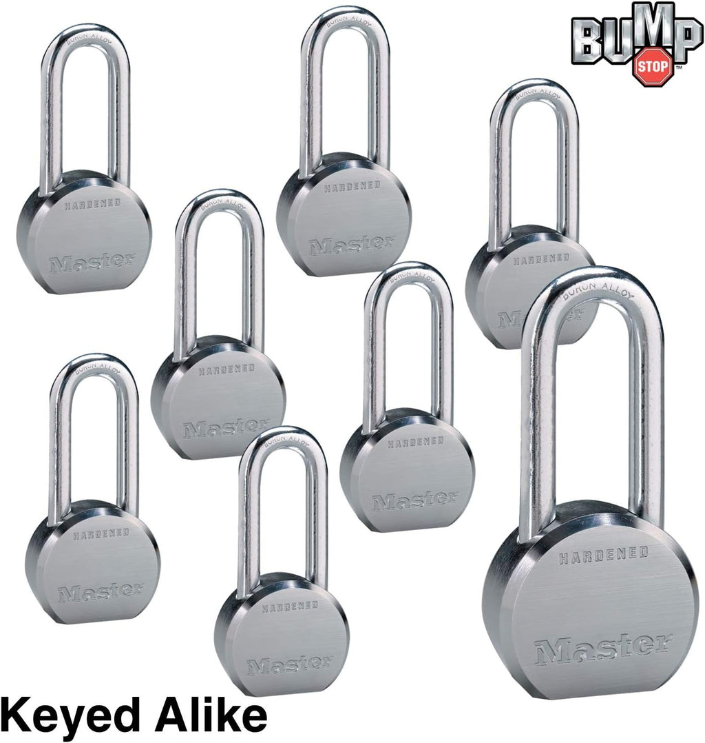 8 High Security Pro Series Keyed Alike Padlocks with BumpStop Technology X2438