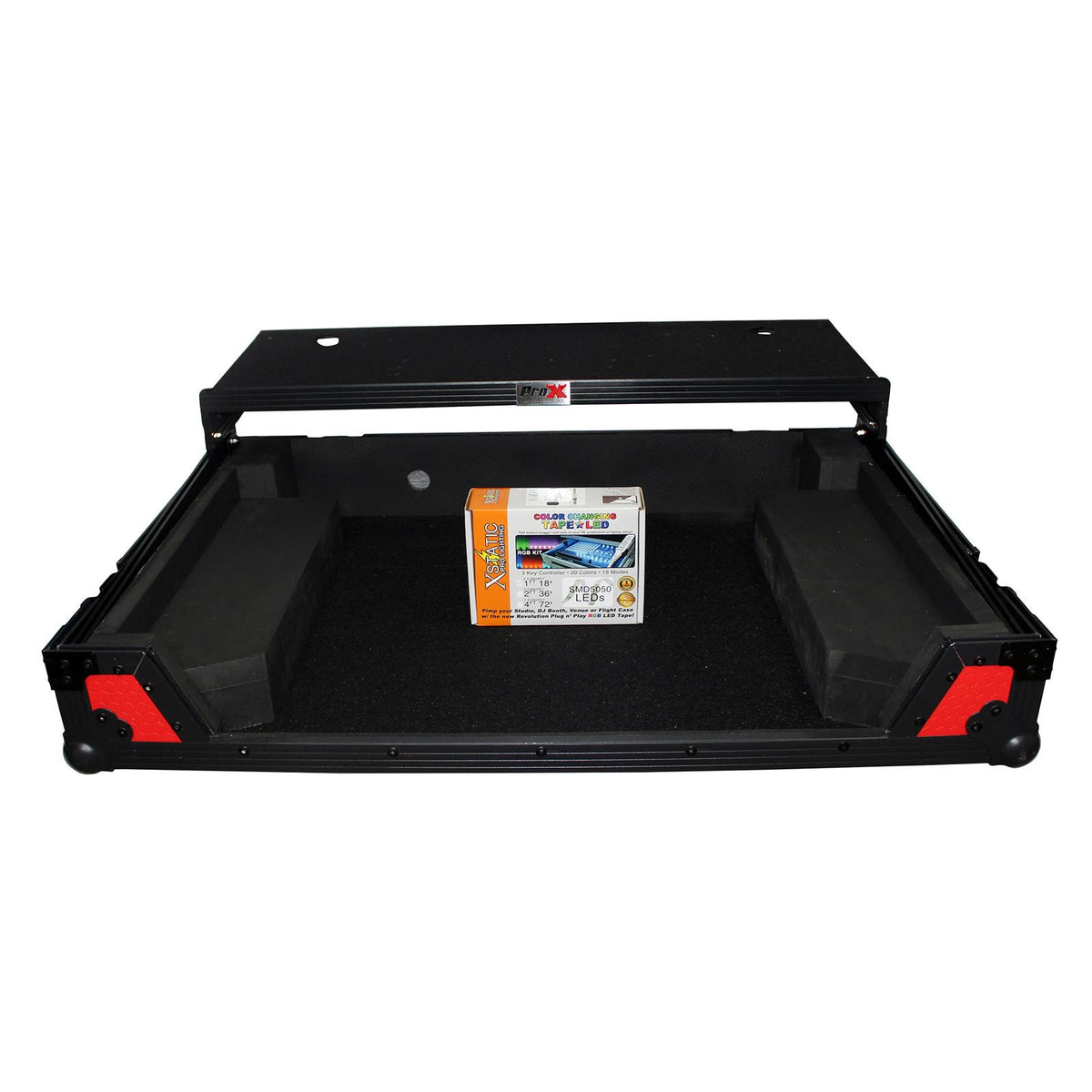 Red on Black Case with Shelf X88652