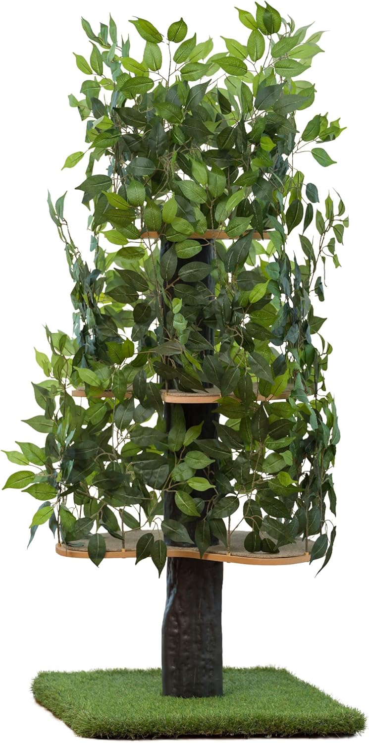 Cat Tree with Leaves X4966