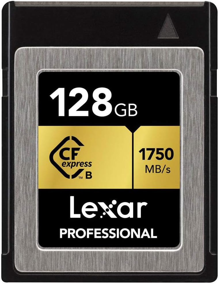 128GB CFexpress Type B Memory Card Bundle with USB 3.1 Reader and Microfiber Cleaning Cloth V8759