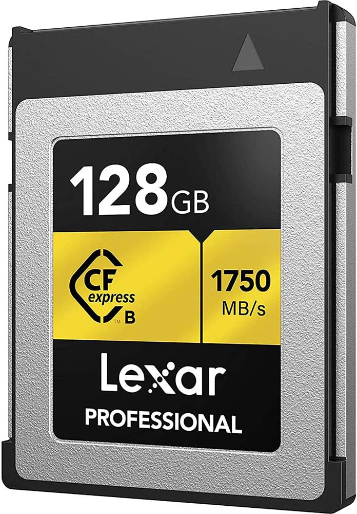 128GB CFexpress Type B Memory Card Bundle with USB 3.1 Reader and Microfiber Cleaning Cloth V8759