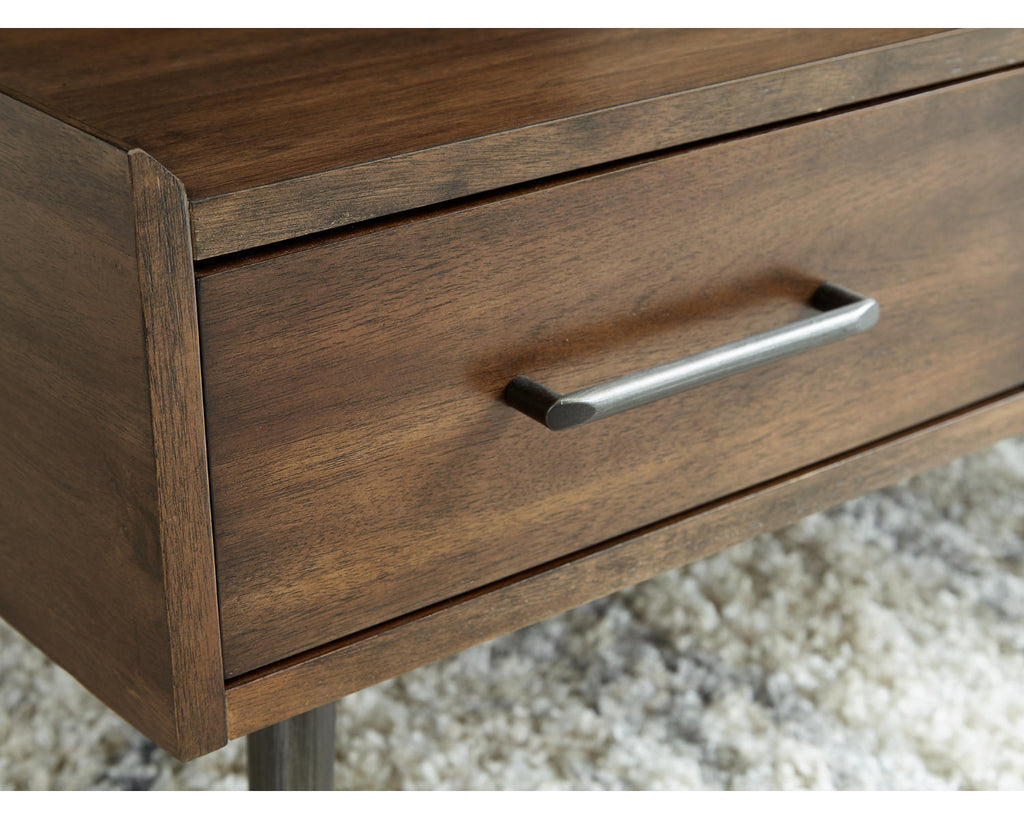 2 Drawer Brown Coffee Table W601