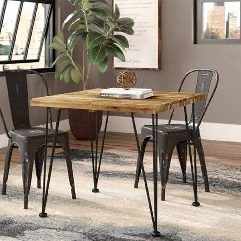 Black Acacia Wood Dining Table R83809