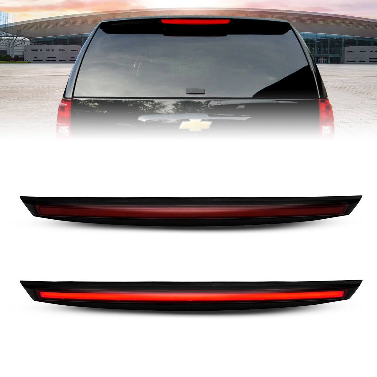 2007-2014 Chevrolet Suburban 1500 LED 3rd Brake Light Black Housing Smoke Lens 1pc K3100