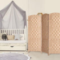 3 Panel Dark Mocha Folding Privacy Screen W113392