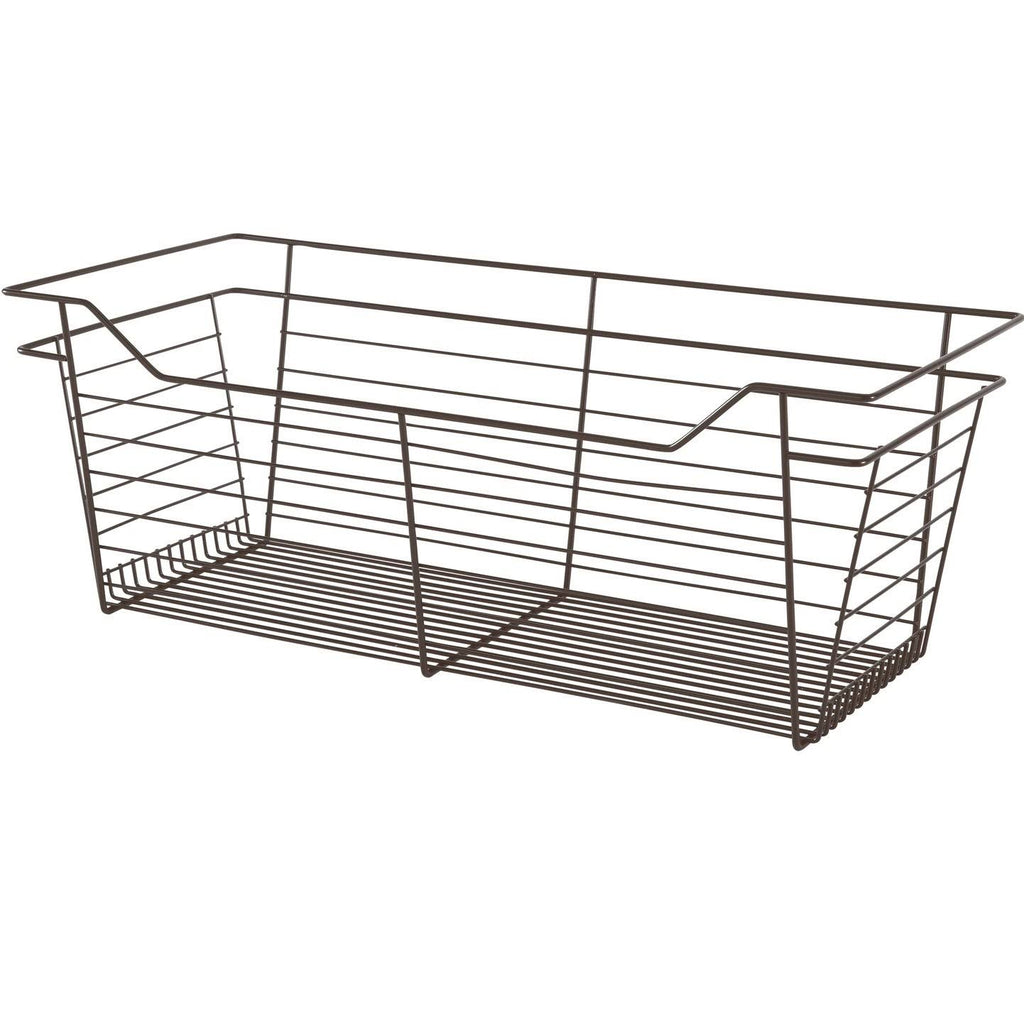 Dark Oil-Rubbed Bronze Powder-Coated Wire Basket S5941