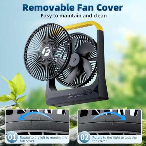 Battery Powered Operated Portable Fan Rechargeable 20800mAh Z5623