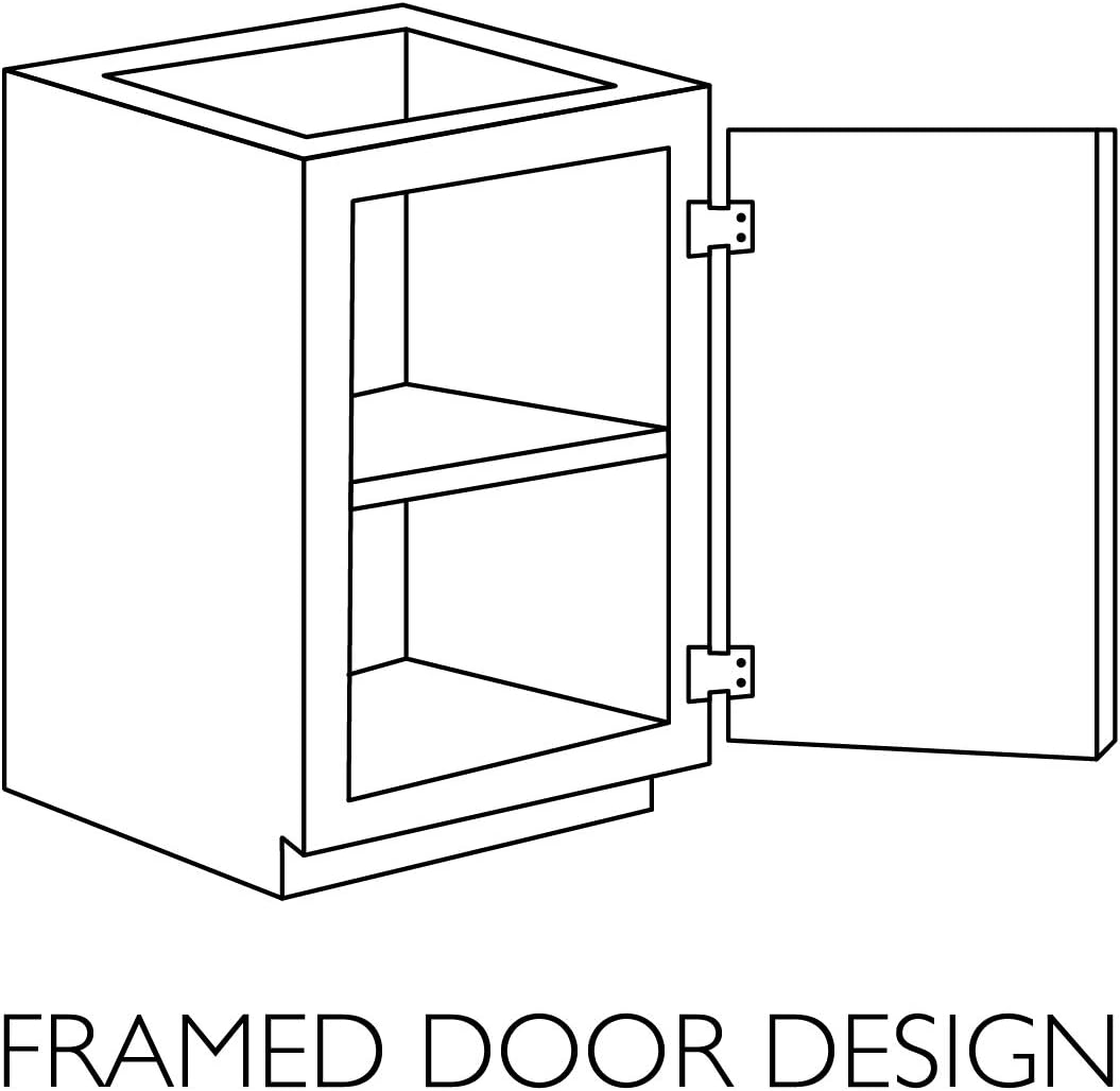 White Shaker Wall Cabinet R734257