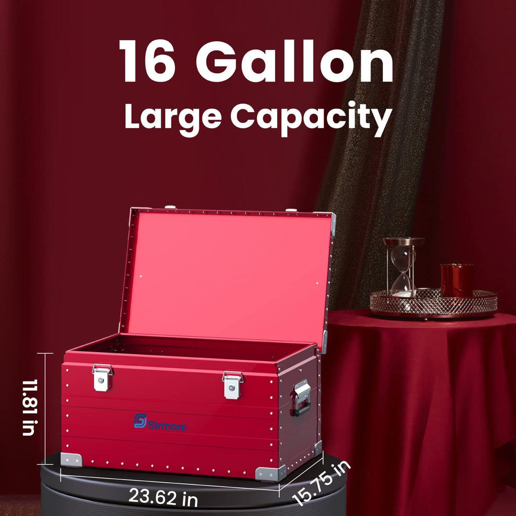 Red Aluminum Hard Protective Carrying Case Y56045