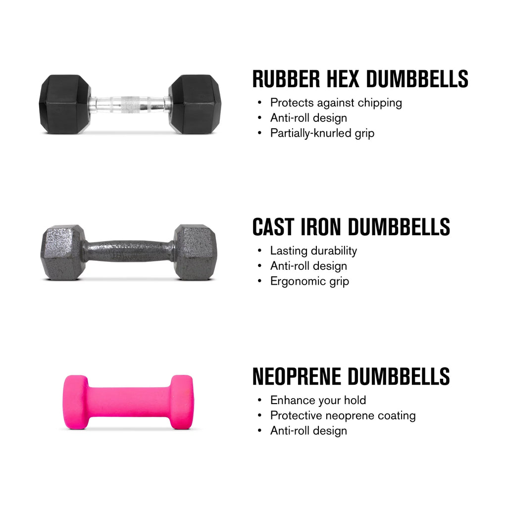 Rubber Hex Dumbbell 45 lbs R638441